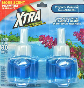 XTRA SCENTED OIL REF 2PK 12/CS TROPICAL PASSION-00745