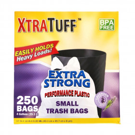 XTRA TUFF FLAP TIE SMALL 4GAL 250CT 12/CS LAVENDER-30156